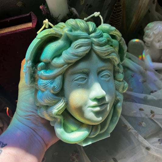 Green Medusa Candle