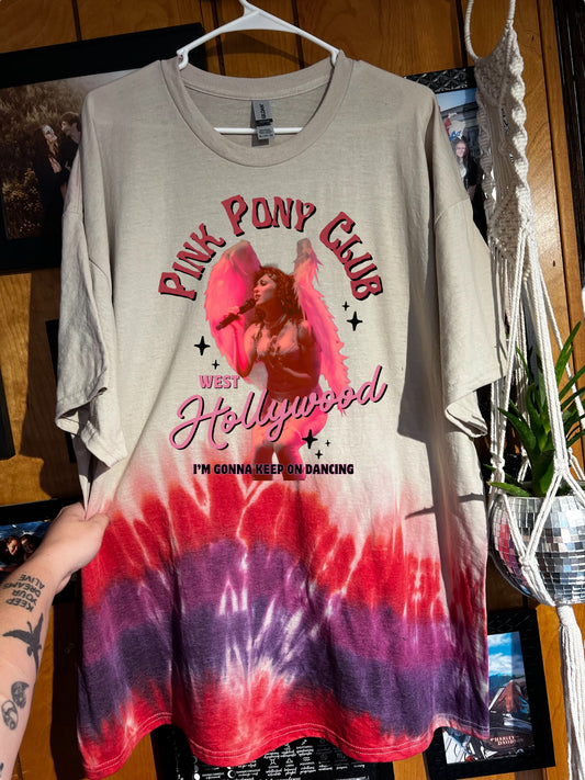 Pink Pony Club Tie Dyed T-shirt