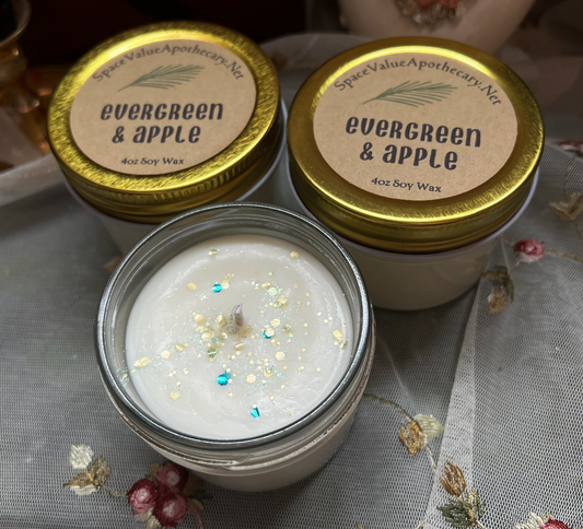 Evergreen & Apple Candle